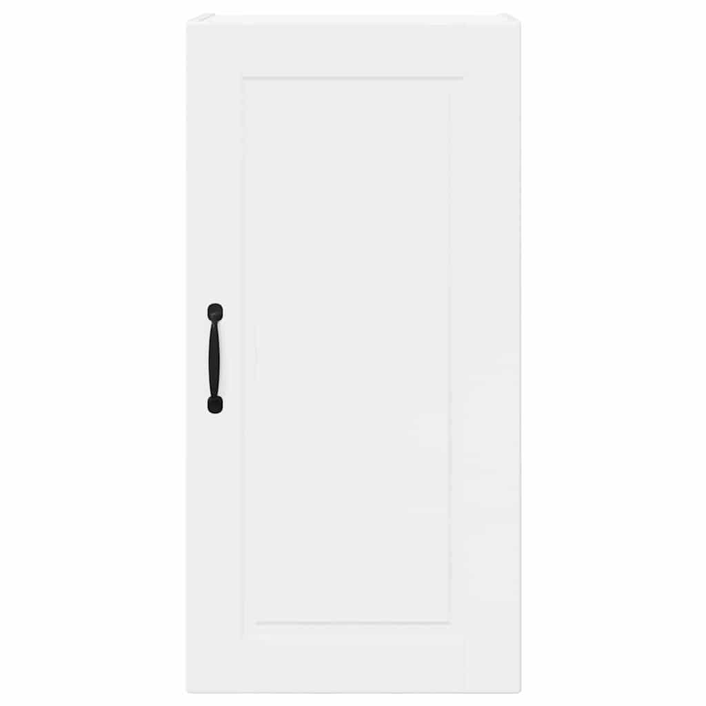 vidaXL Κρεμαστό ντουλάπι κουζίνας με ράφι Υψηλής γυαλάδας λευκό