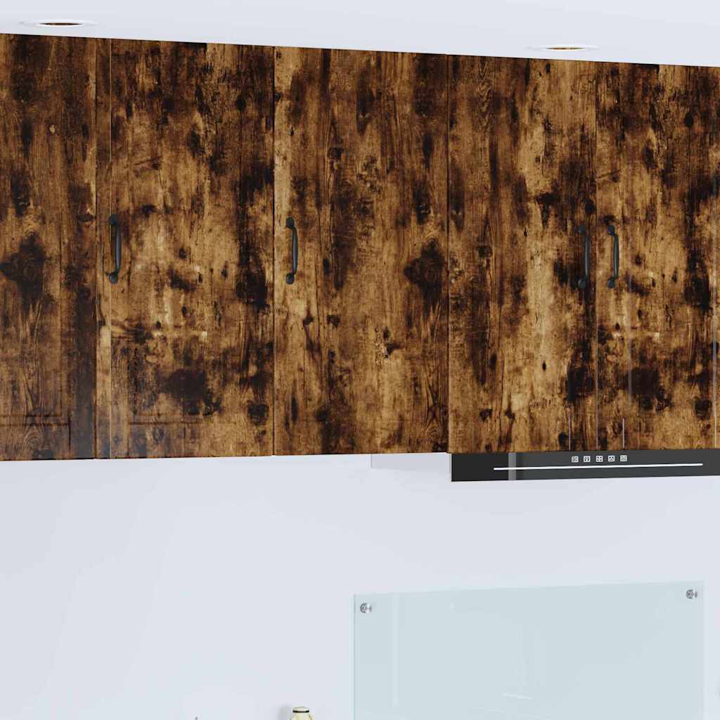 vidaXL Κρεμαστό ντουλάπι κουζίνας Καπνιστό Δρύς 40 x 31 x 80 εκ.