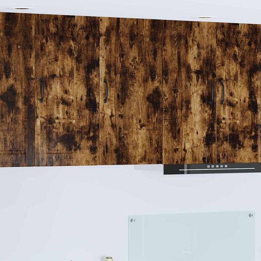 vidaXL Κρεμαστό ντουλάπι κουζίνας Καπνιστό Δρύς 40 x 31 x 80 εκ.