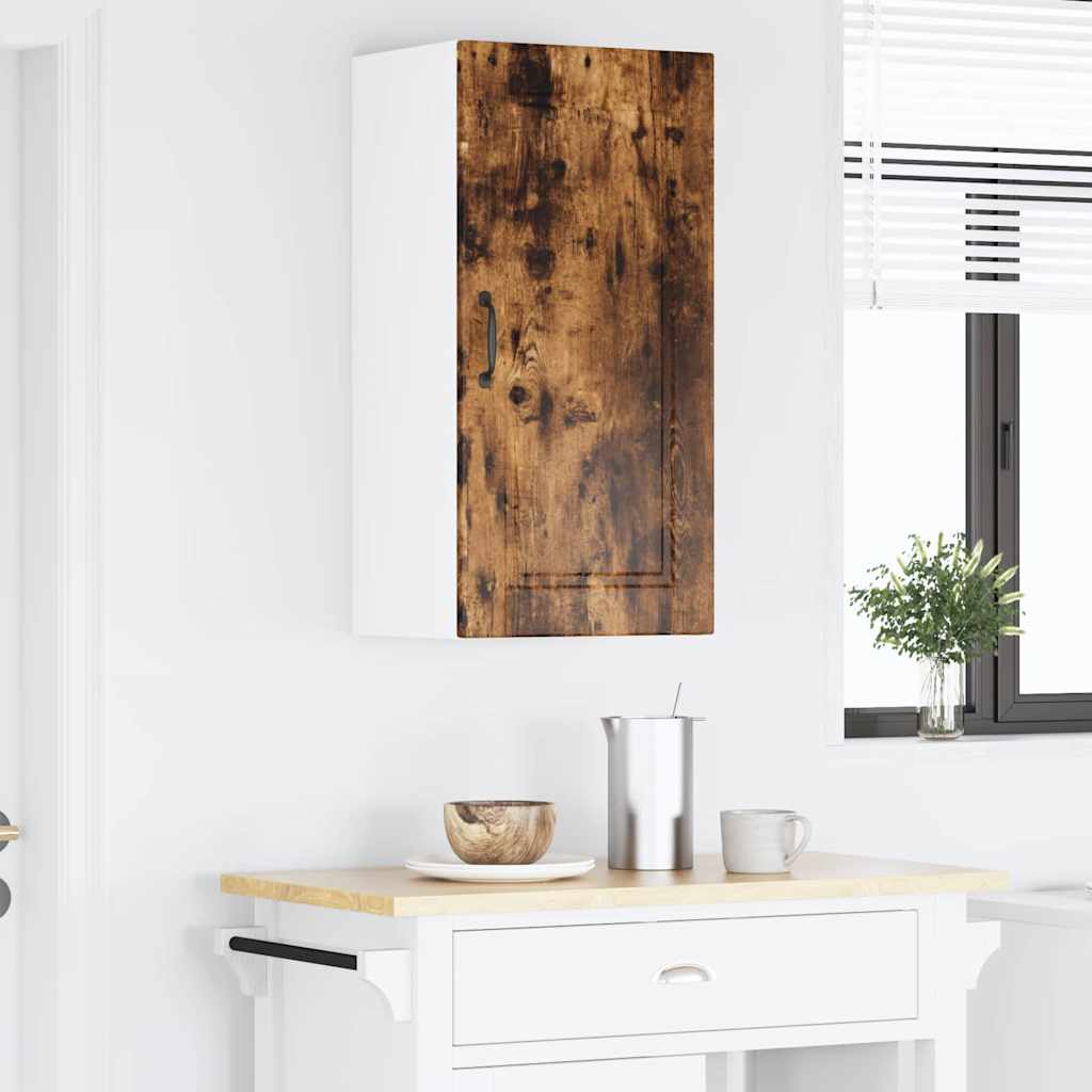 vidaXL Κρεμαστό ντουλάπι κουζίνας Καπνιστό Δρύς 40 x 31 x 80 εκ.