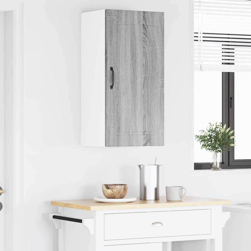 vidaXL Κρεμαστό ντουλάπι κουζίνας Γκρίζο Σονομα 40 x 31 x 80 εκ.