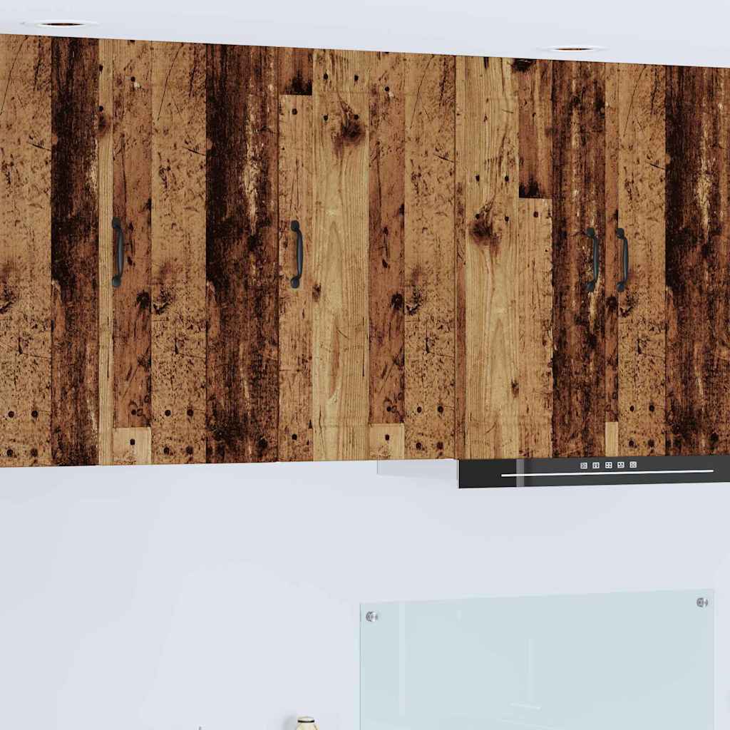 vidaXL Κρεμαστό ντουλάπι κουζίνας με ράφι Παλιό Ξύλο 40 x 31 x 80 εκ.