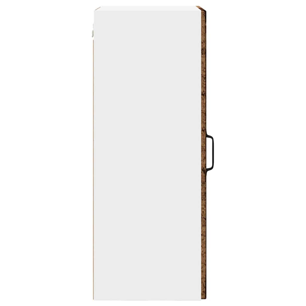 vidaXL Κρεμαστό ντουλάπι κουζίνας με ράφι Παλιό Ξύλο 40 x 31 x 80 εκ.