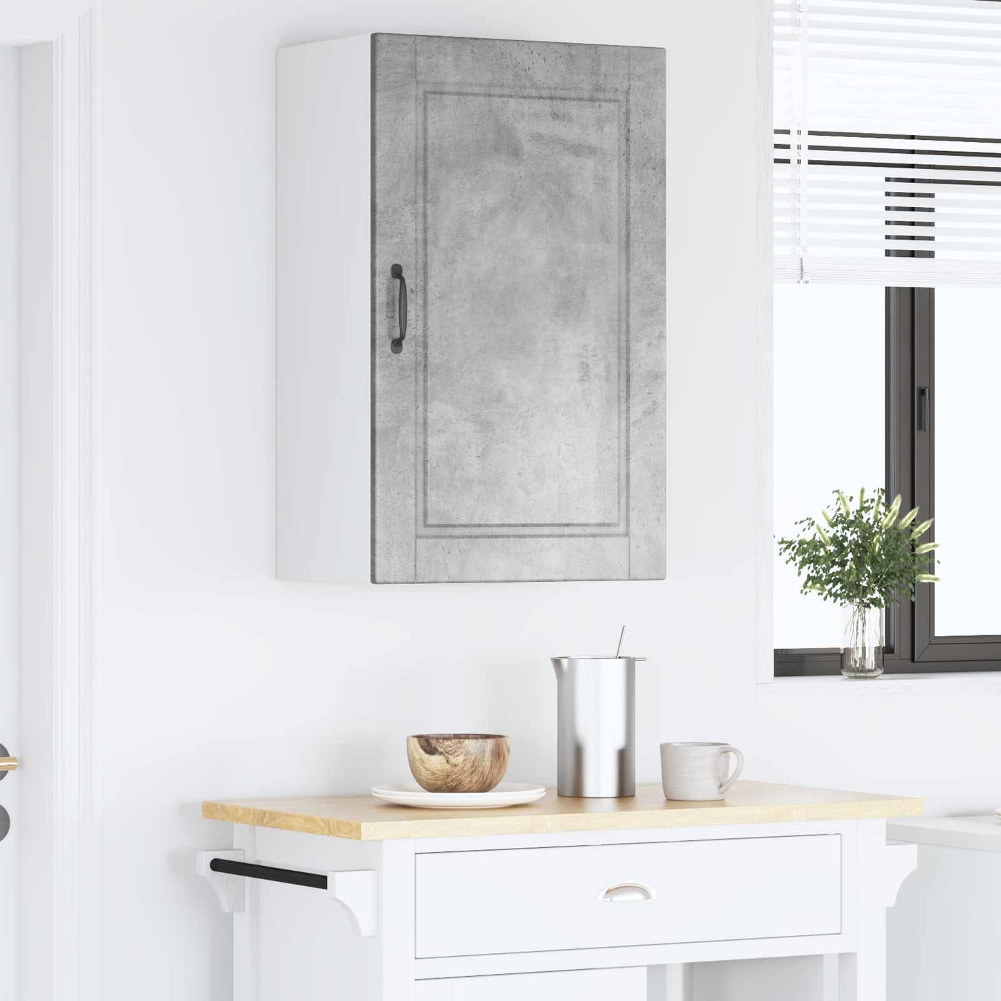 vidaXL Ντουλάπα Κουζίνας με ράφι Σκυρόδεμα Γκρι 50 x 31 x 80 εκ.