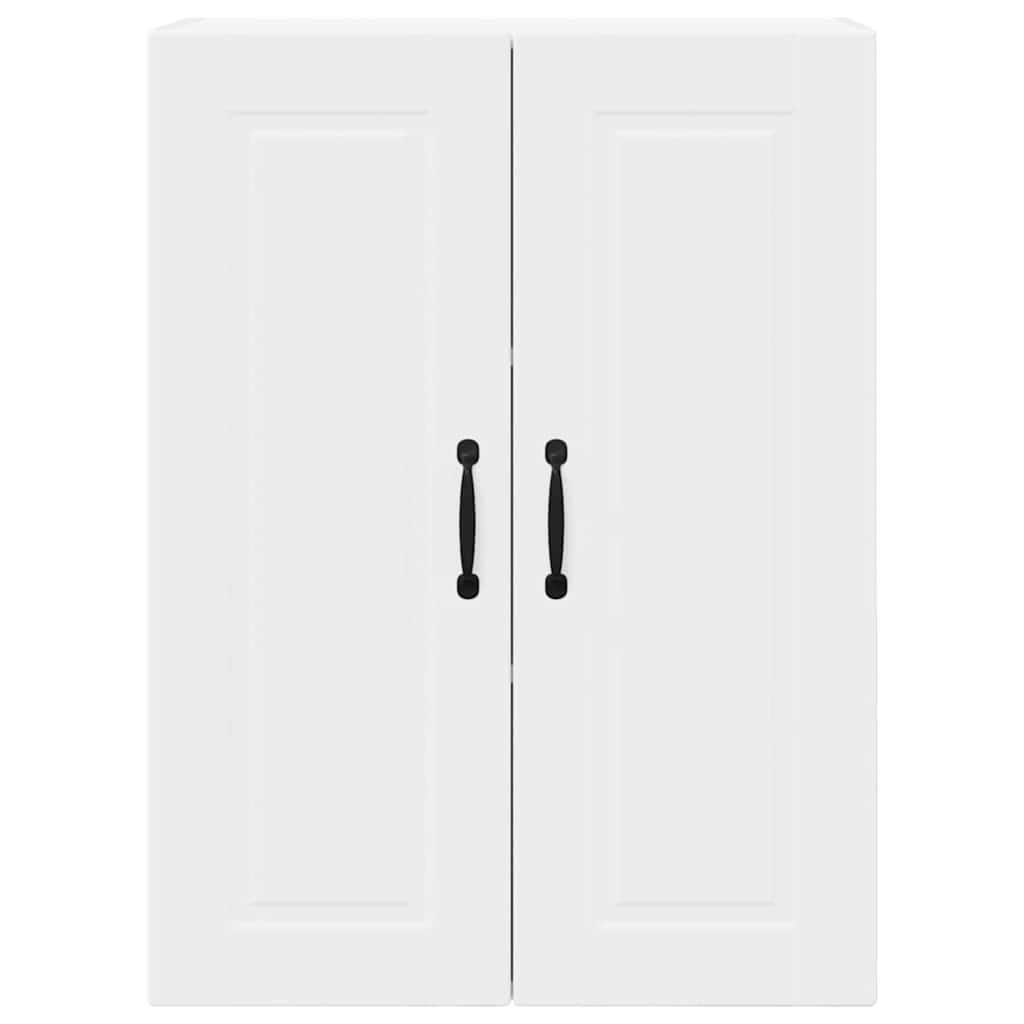 vidaXL Κρεμαστό ντουλάπι κουζίνας με ράφι Λευκό 60 x 31 x 80 εκ.