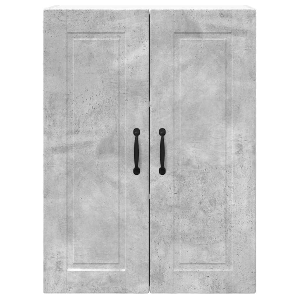 vidaXL Κρεμαστό ντουλάπι κουζίνας Σκυρόδεμα Γκρι 60 x 31 x 80 εκ.
