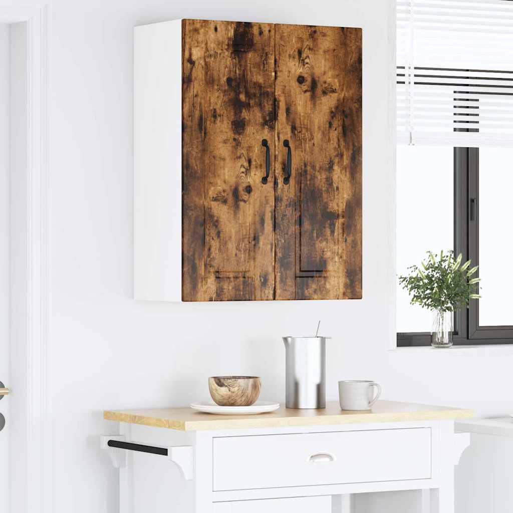 vidaXL Κρεμαστό ντουλάπι κουζίνας Καπνιστό Δρύς 60 x 31 x 80 εκ.