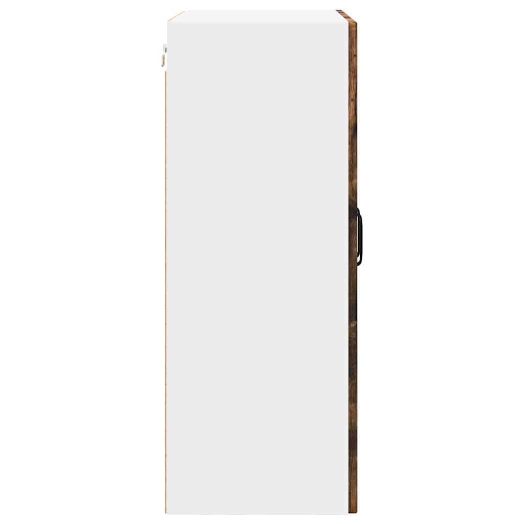 vidaXL Κρεμαστό ντουλάπι κουζίνας Καπνιστό Δρύς 60 x 31 x 80 εκ.