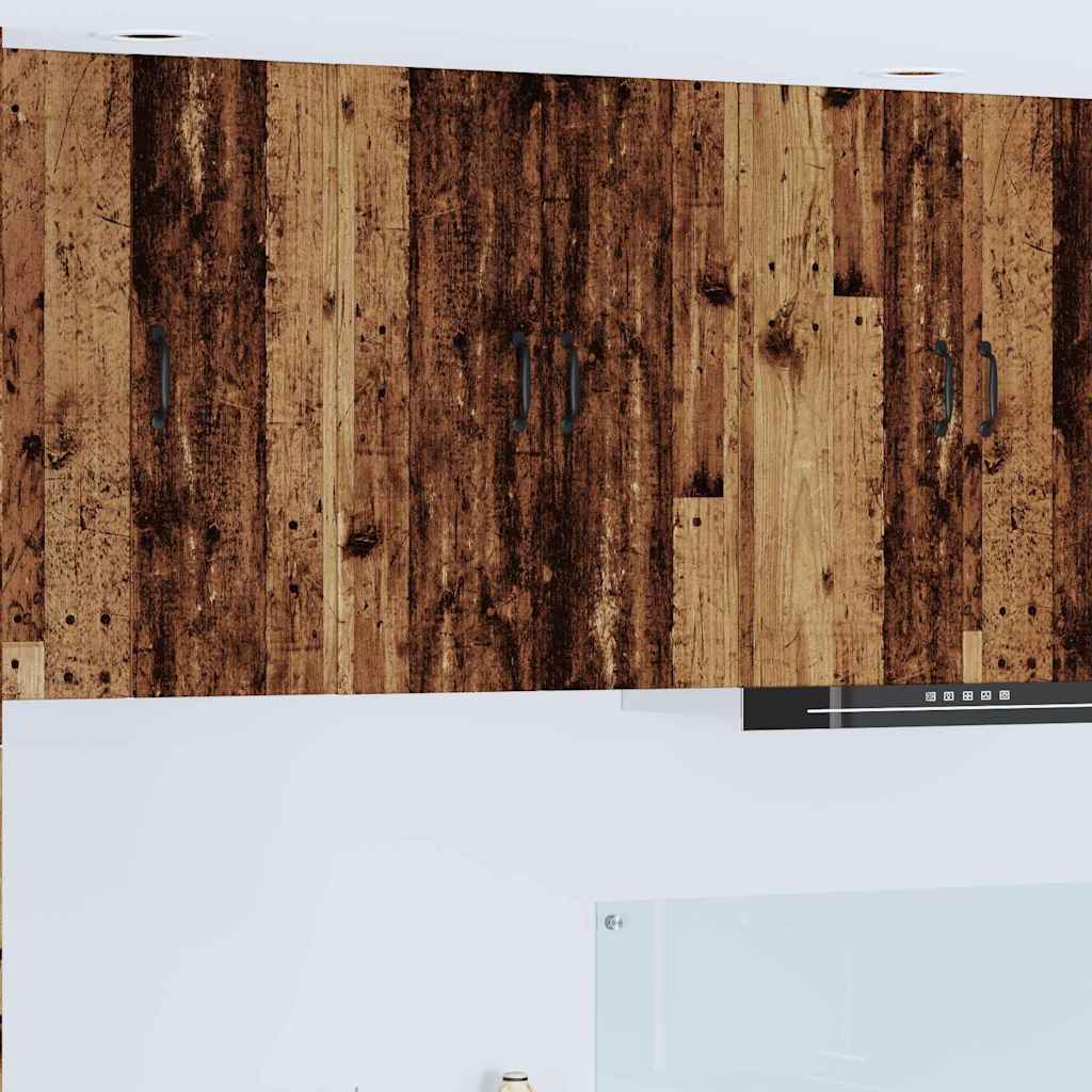 vidaXL Κρεμαστό ντουλάπι κουζίνας με ράφι Παλιό Ξύλο 60 x 31 x 80 εκ.