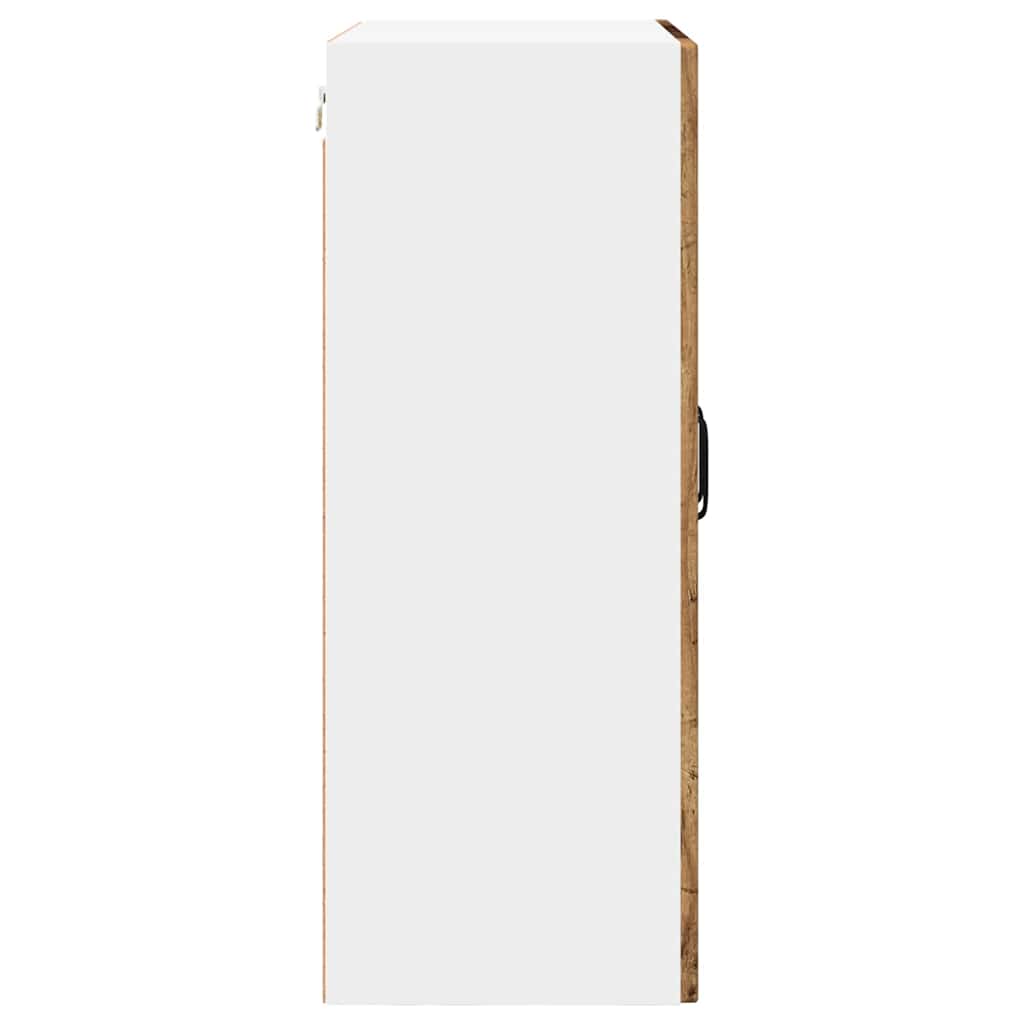 vidaXL Κρεμαστό ντουλάπι κουζίνας με ράφι Παλιό Ξύλο 60 x 31 x 80 εκ.