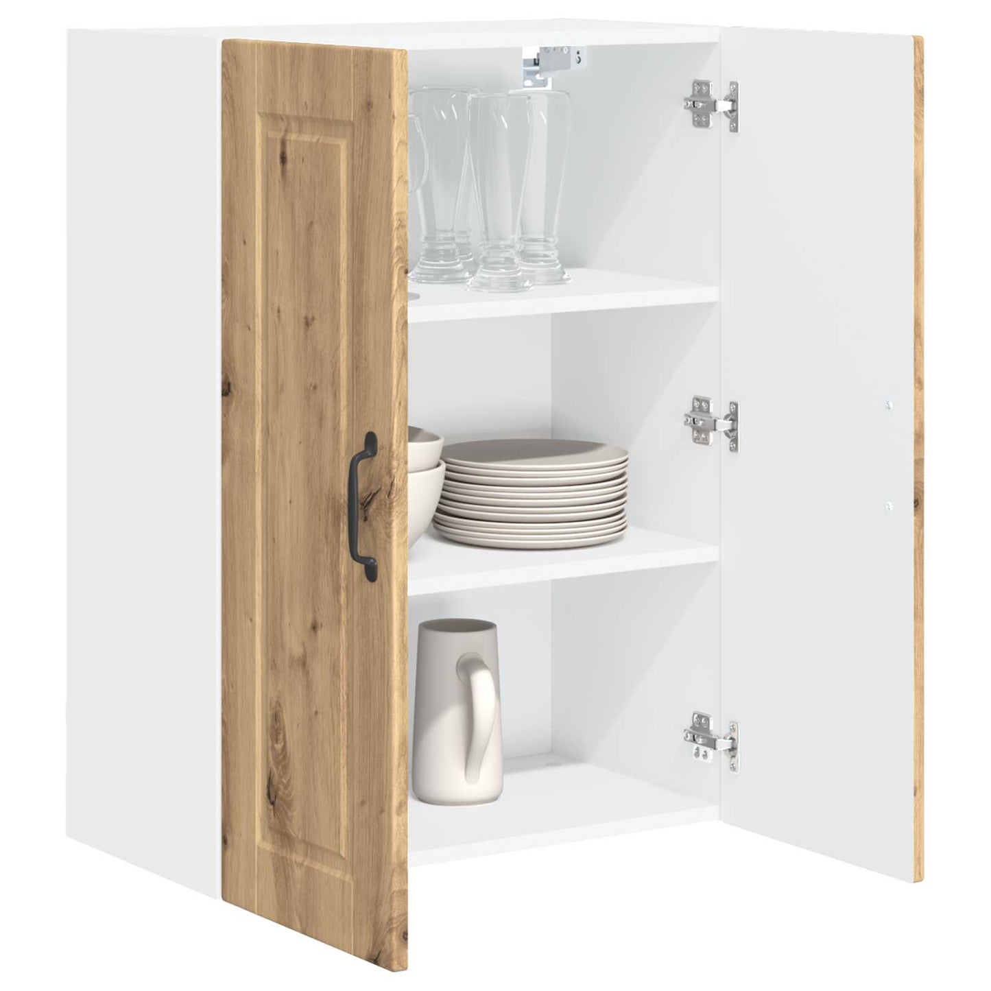 vidaXL Ντουλάπα Κουζίνας με ράφι με πόρτα Artisan Oak 60 x 31 x 80 εκ.