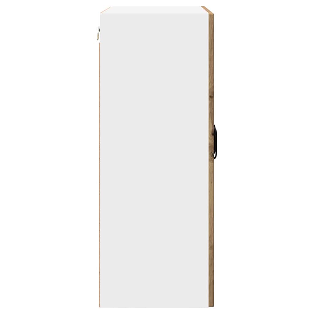 vidaXL Κρεμαστό ντουλάπι κουζίνας με ράφι Artisan Oak 60 x 31 x 80 εκ.