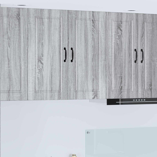 vidaXL Ντουλάπα Κουζίνας με ράφι Γκρίζο Σονομα 80 x 31 x 80 εκ.