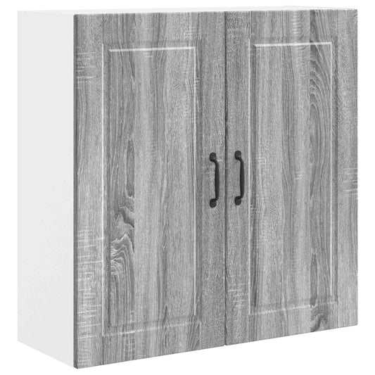 vidaXL Ντουλάπα Κουζίνας με ράφι Γκρίζο Σονομα 80 x 31 x 80 εκ.