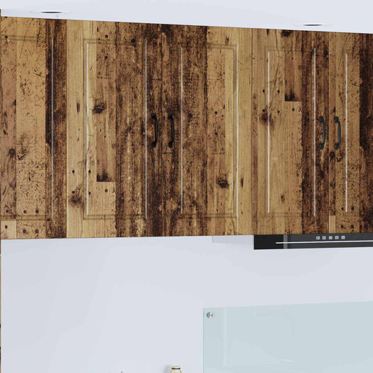 vidaXL Ντουλάπα Κουζίνας με ράφι Επιτοίχιο Παλιό ξύλο 80 x 31 x 80 εκ.