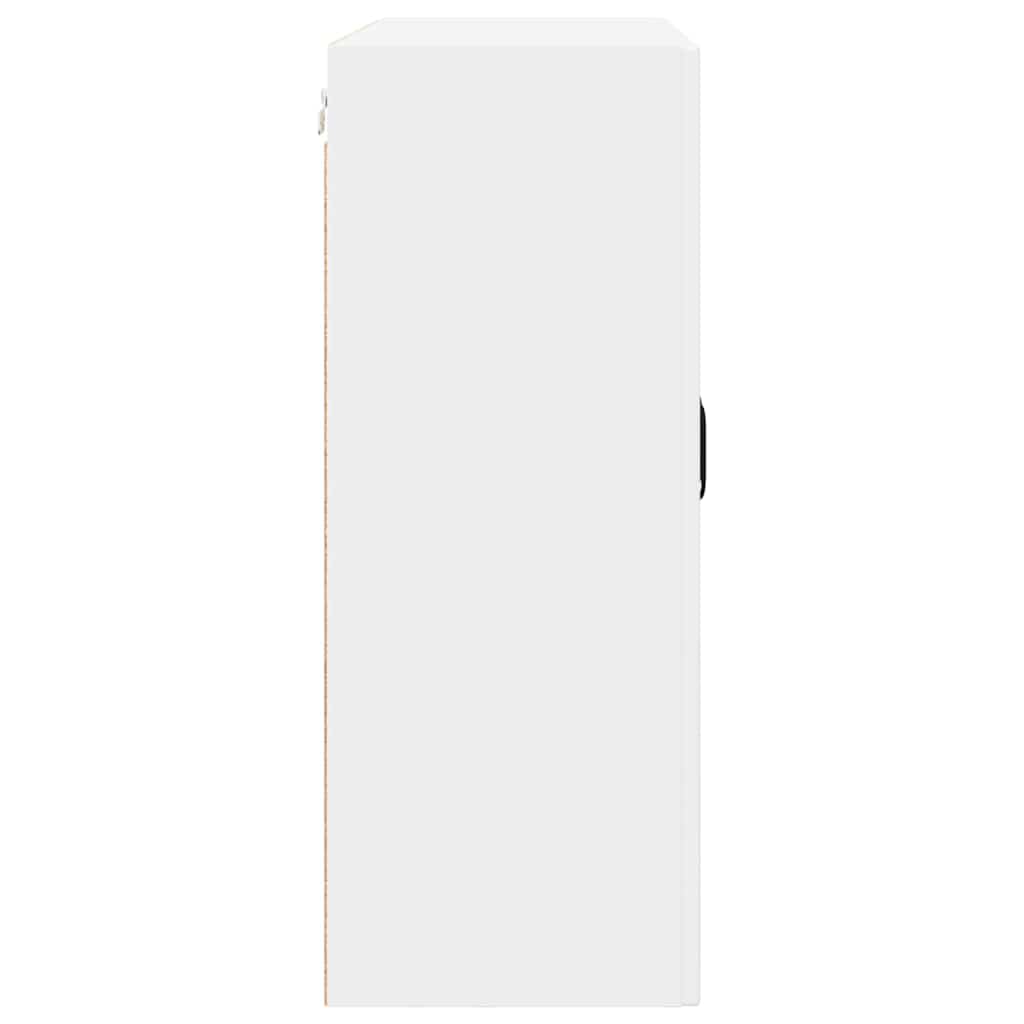 vidaXL Κρεμαστό ντουλάπι κουζίνας με ράφι Λευκό 80 x 31 x 80 εκ.