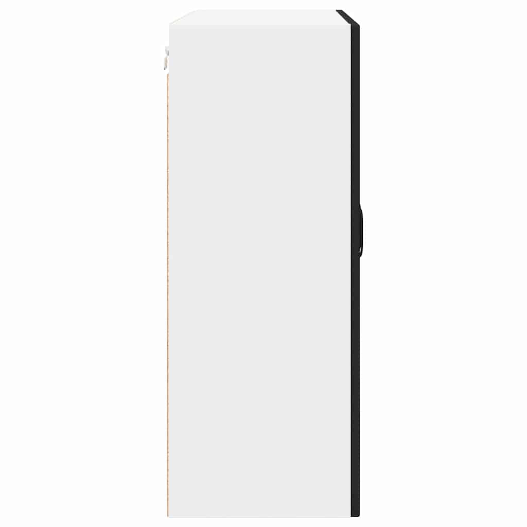 vidaXL Κρεμαστό ντουλάπι κουζίνας με ράφι Μαύρο 80 x 31 x 80 εκ.