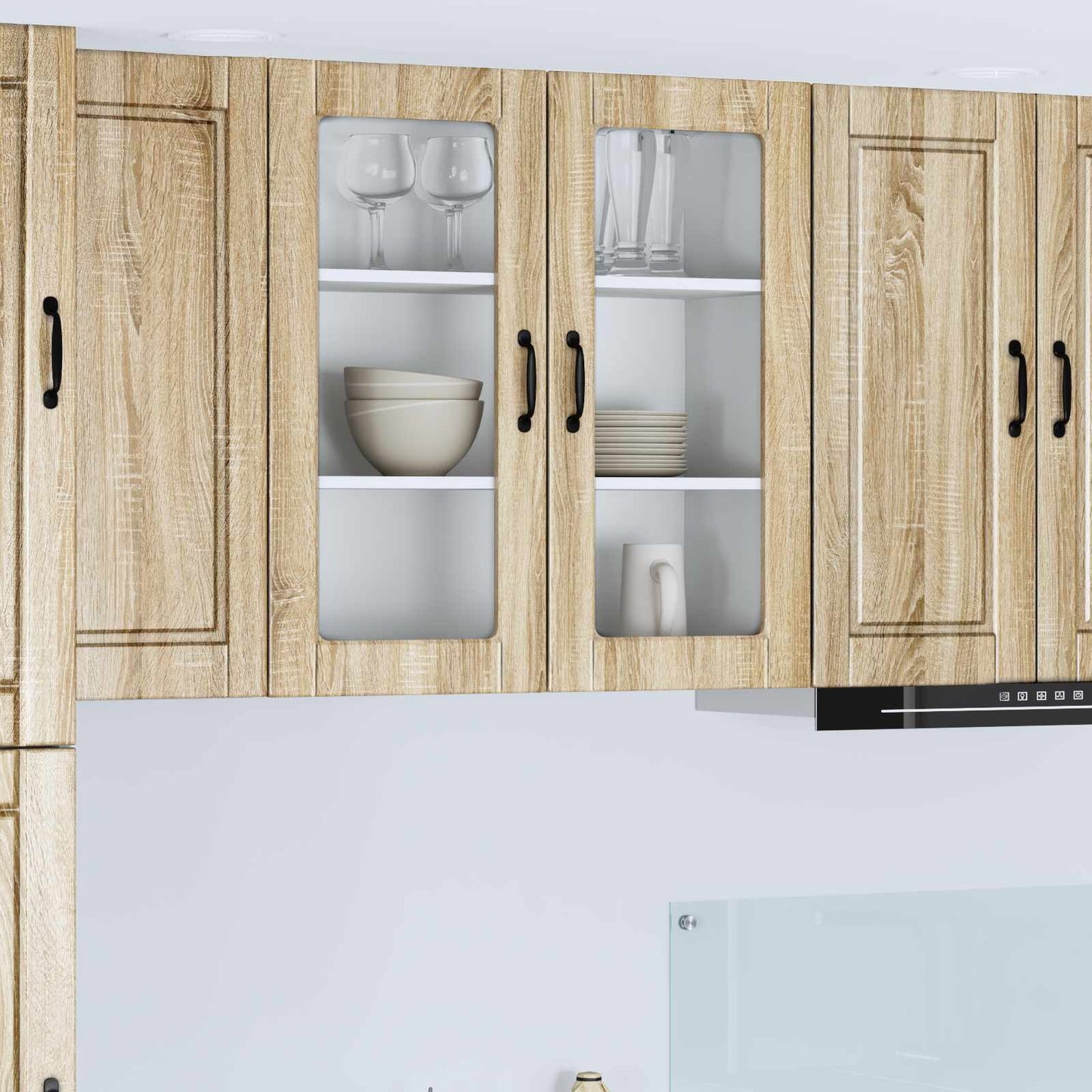 vidaXL Ντουλάπα Κουζίνας με ράφι με πόρτα Δρύς Sonoma 80 x 31 x 80 εκ.