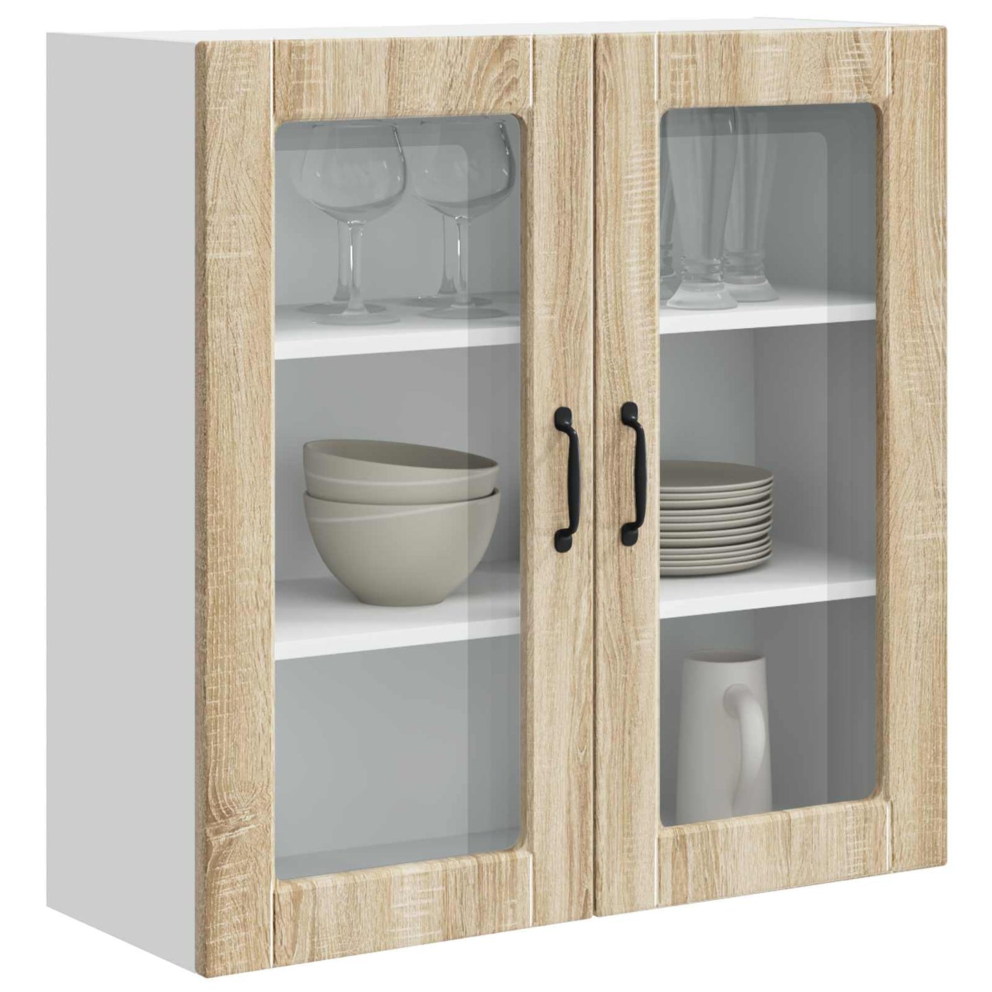 vidaXL Ντουλάπα Κουζίνας με ράφι με πόρτα Δρύς Sonoma 80 x 31 x 80 εκ.