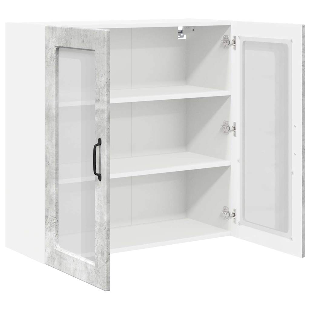 vidaXL Κρεμαστό ντουλάπι κουζίνας Σκυρόδεμα Γκρι 80 x 31 x 80 εκ.