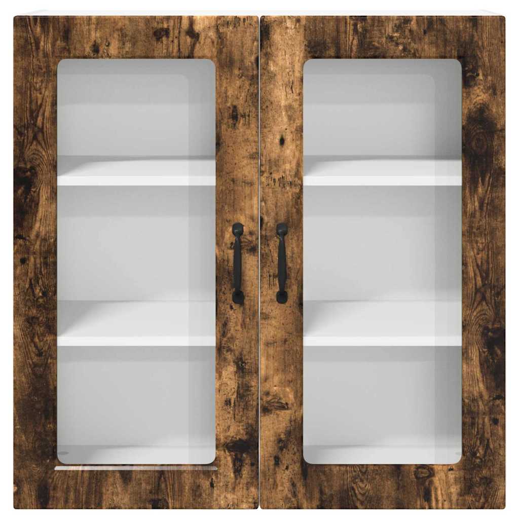 vidaXL Κρεμαστό ντουλάπι κουζίνας Καπνιστό Δρύς 80 x 31 x 80 εκ.