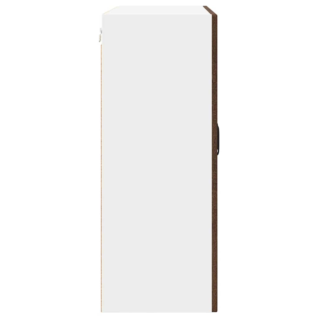 vidaXL Κρεμαστό ντουλάπι κουζίνας με ράφι Καφέ δρυς 80 x 31 x 80 εκ.