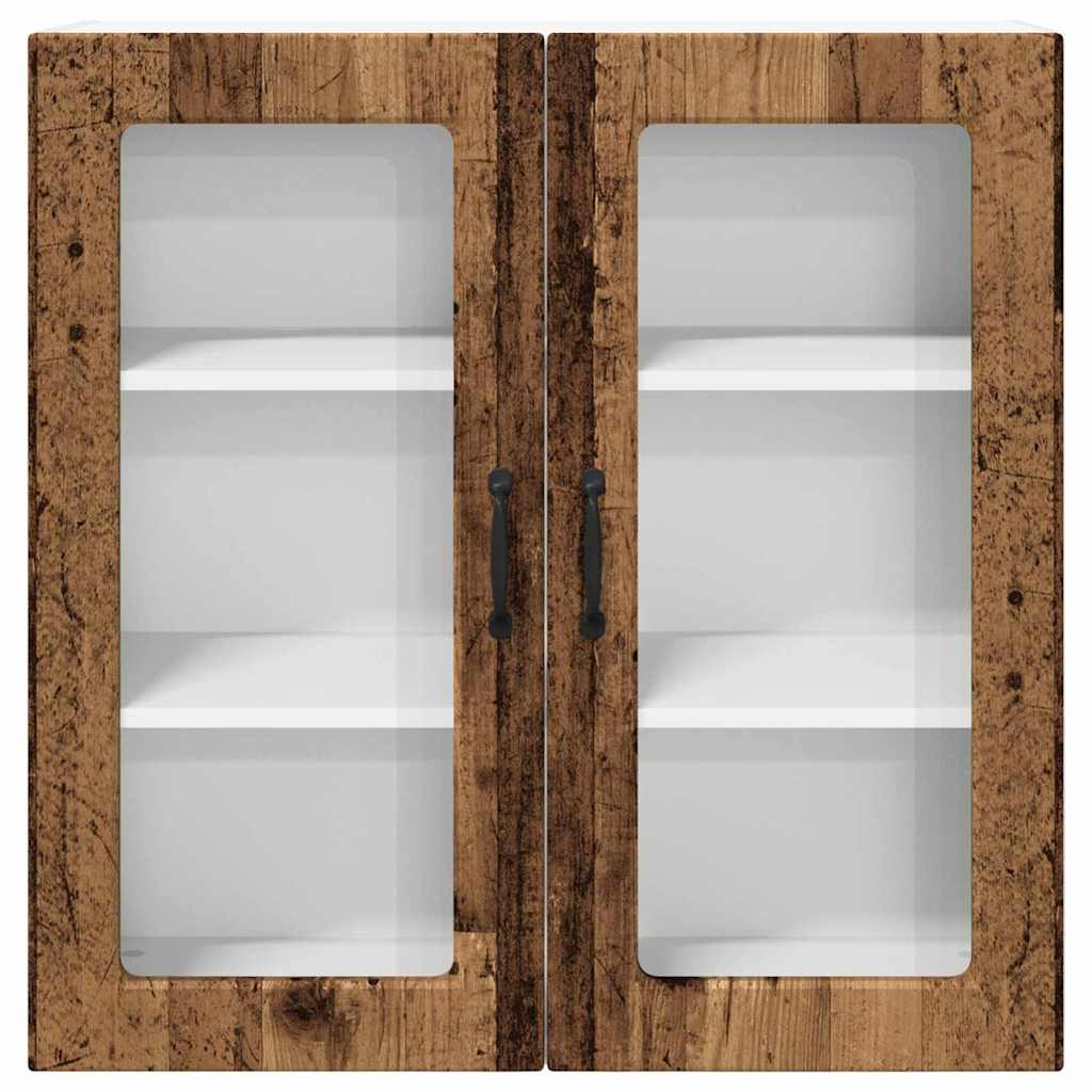 vidaXL Κρεμαστό ντουλάπι κουζίνας με ράφι Παλιό Ξύλο 80 x 31 x 80 εκ.