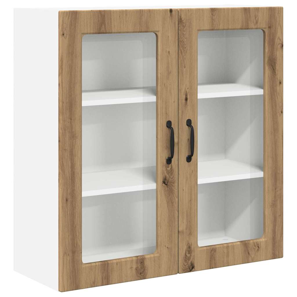 vidaXL Κρεμαστό ντουλάπι κουζίνας με ράφι Artisan Oak 80 x 31 x 80 εκ.