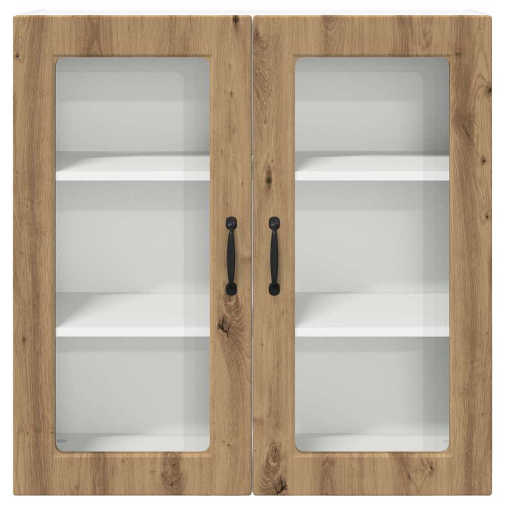 vidaXL Κρεμαστό ντουλάπι κουζίνας με ράφι Artisan Oak 80 x 31 x 80 εκ.