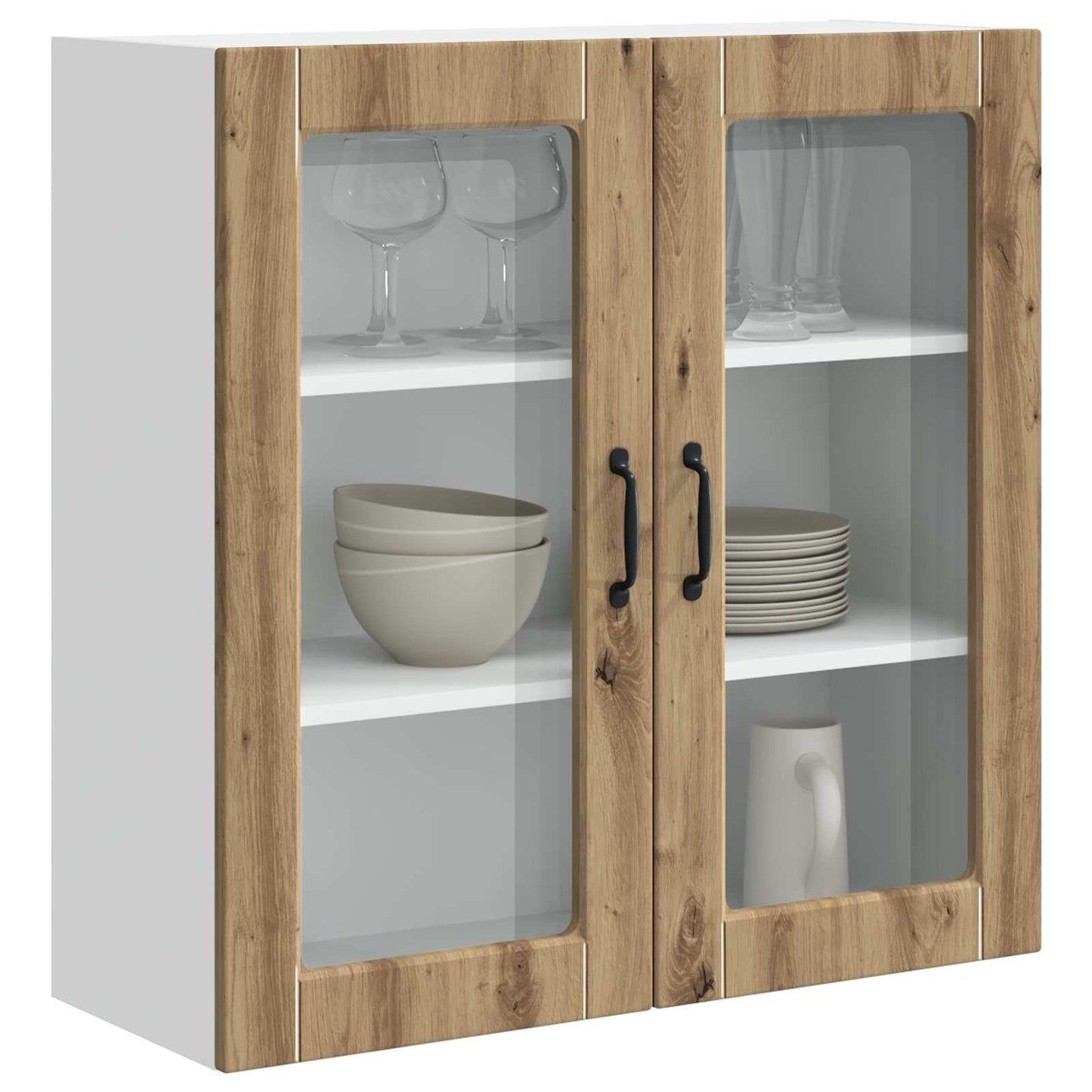 vidaXL Ντουλάπα Κουζίνας με ράφι με πόρτα Artisan Oak 80 x 31 x 80 εκ.