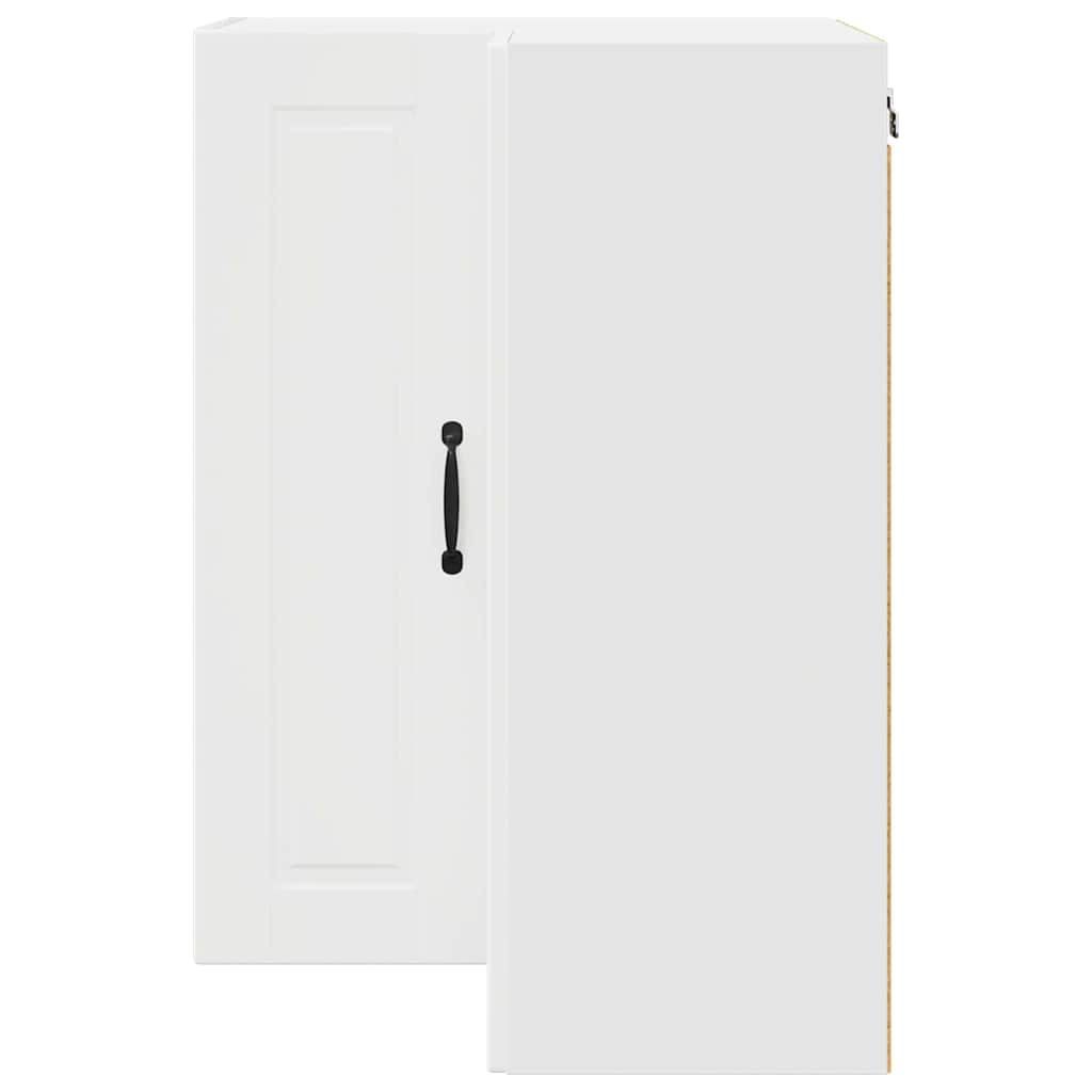 vidaXL Κρεμαστό ντουλάπι κουζίνας με ράφι Λευκό 57 x 57 x 80 εκ.