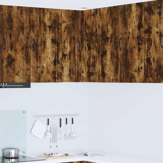 vidaXL Κρεμαστό ντουλάπι κουζίνας Καπνιστό Δρύς 57 x 57 x 80 εκ.