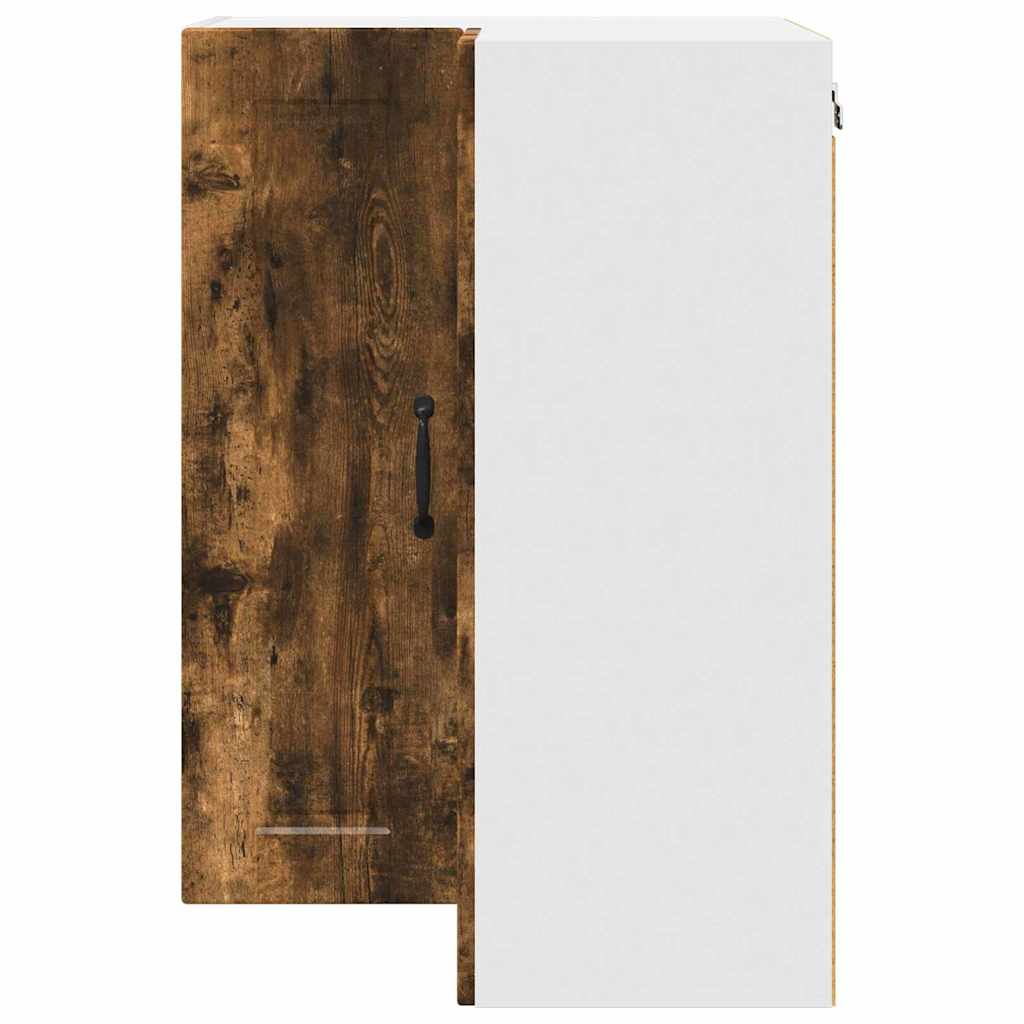 vidaXL Κρεμαστό ντουλάπι κουζίνας Καπνιστό Δρύς 57 x 57 x 80 εκ.