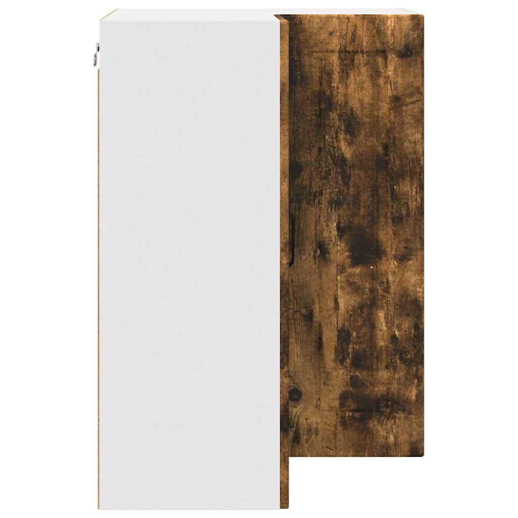 vidaXL Κρεμαστό ντουλάπι κουζίνας Καπνιστό Δρύς 57 x 57 x 80 εκ.