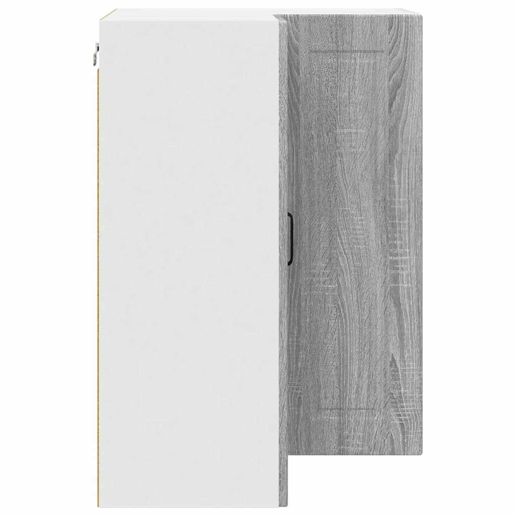 vidaXL Κρεμαστό ντουλάπι κουζίνας Γκρίζο Σονομα 57 x 57 x 80 εκ.