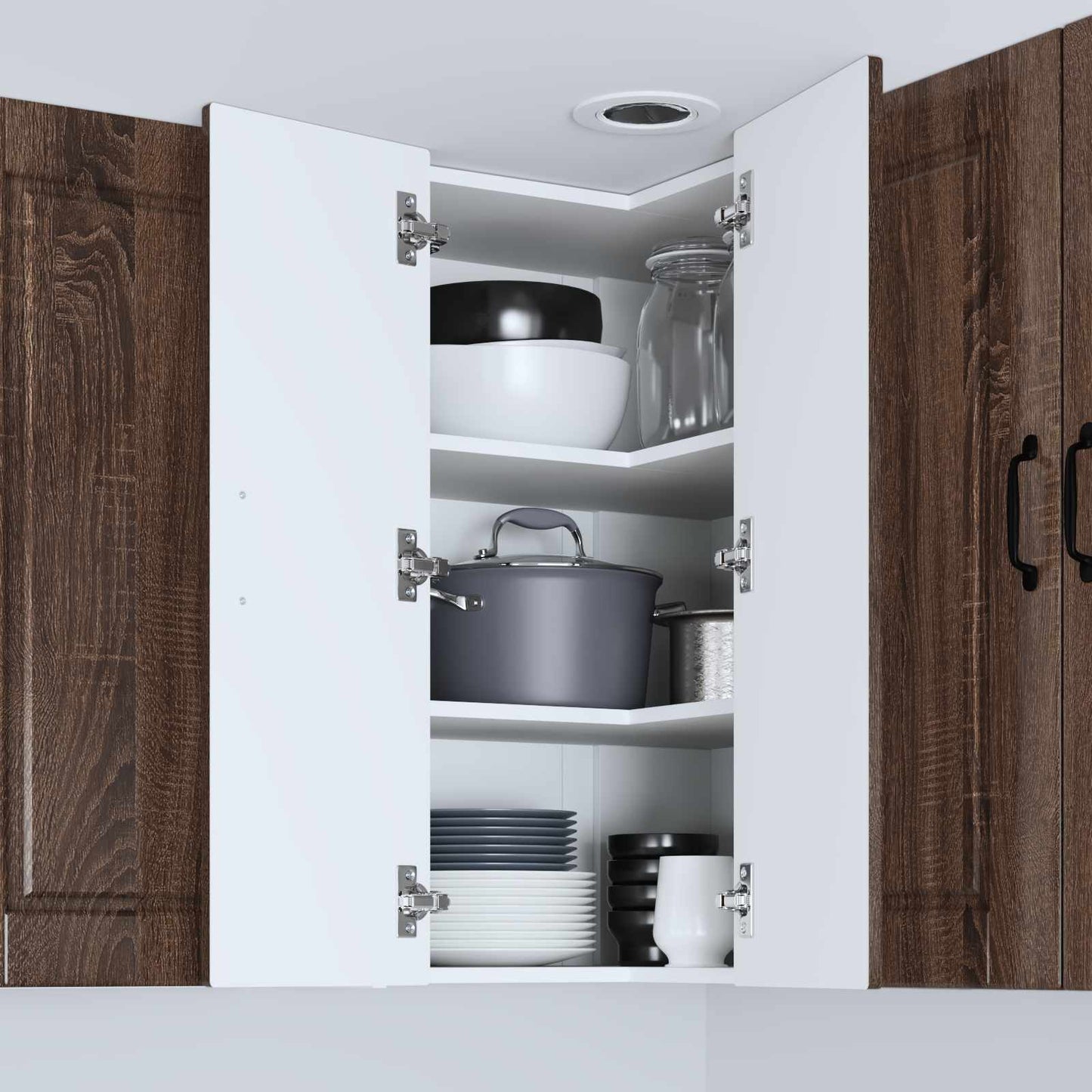 vidaXL Ντουλάπα Κουζίνας Καφέ δρυς 57 x 57 x 80 εκ. Επεξεργασμένο ξύλο