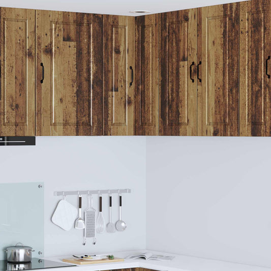 vidaXL Ντουλάπα Κουζίνας με ράφι Επιτοίχιο Παλιό ξύλο 57 x 57 x 80 εκ.