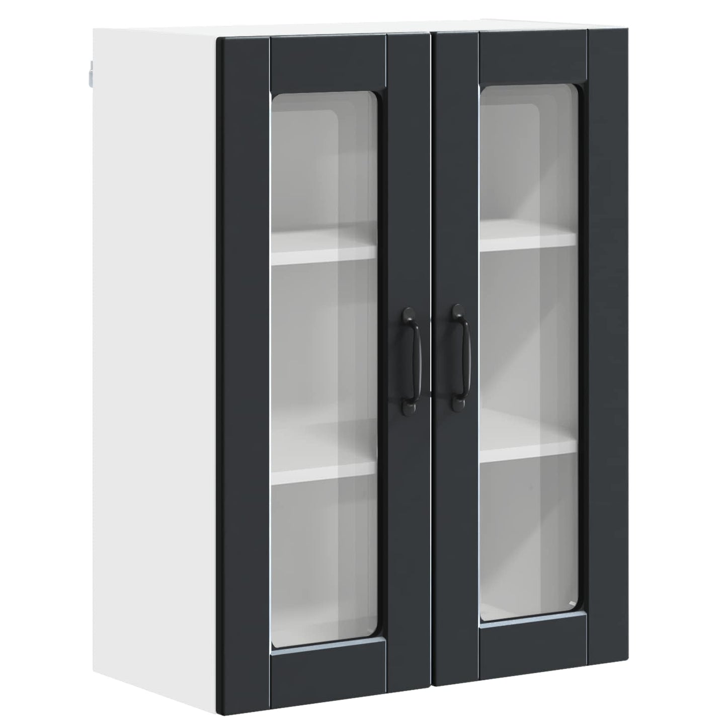 vidaXL Ντουλάπα Κουζίνας Μαύρο 60 x 31 x 80 εκ. Επεξεργασμένο ξύλο