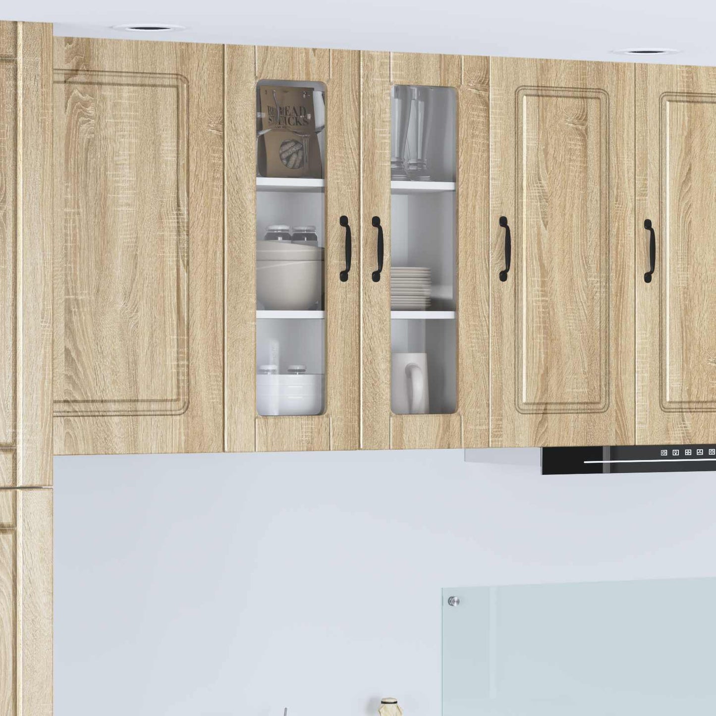 vidaXL Ντουλάπα Κουζίνας με ράφι με πόρτα Δρύς Sonoma 60 x 31 x 80 εκ.