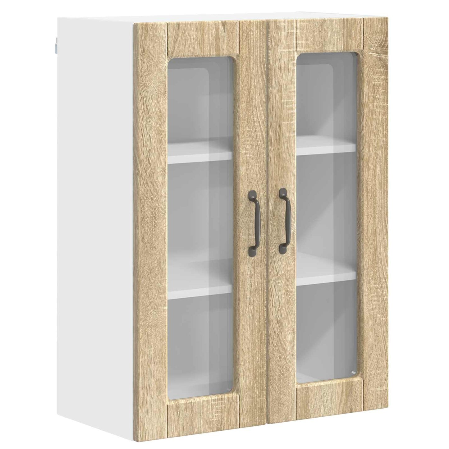 vidaXL Ντουλάπα Κουζίνας με ράφι με πόρτα Δρύς Sonoma 60 x 31 x 80 εκ.