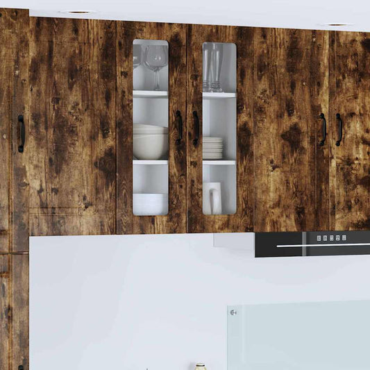 vidaXL Ντουλάπα Κουζίνας με ράφι Καπνιστό Δρύς 60 x 31 x 80 εκ.