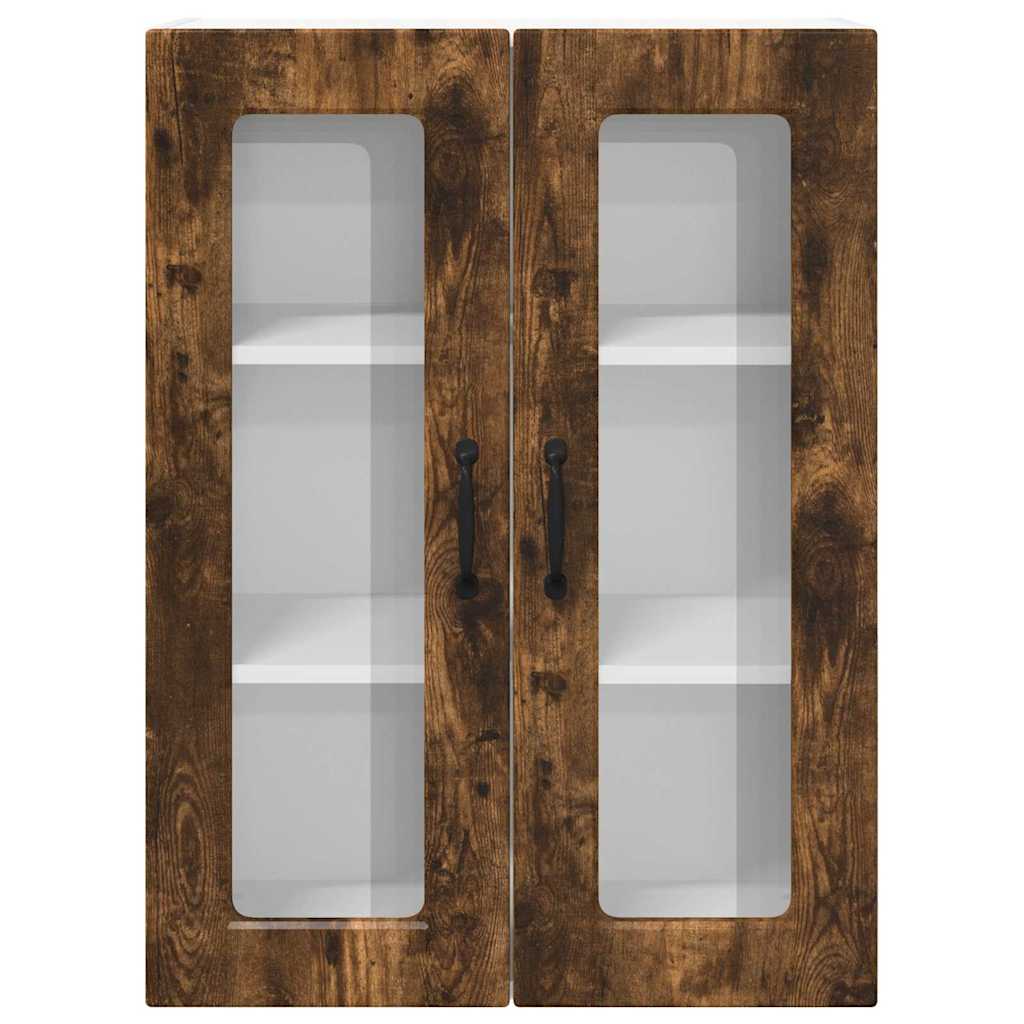 vidaXL Ντουλάπα Κουζίνας με ράφι Καπνιστό Δρύς 60 x 31 x 80 εκ.