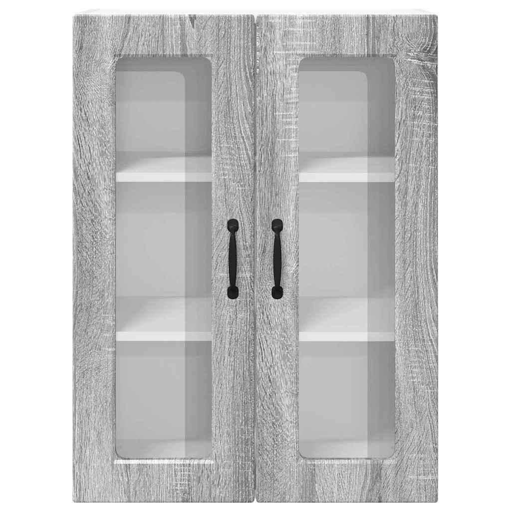 vidaXL Ντουλάπα Κουζίνας με ράφι Γκρίζο Σονομα 60 x 31 x 80 εκ.