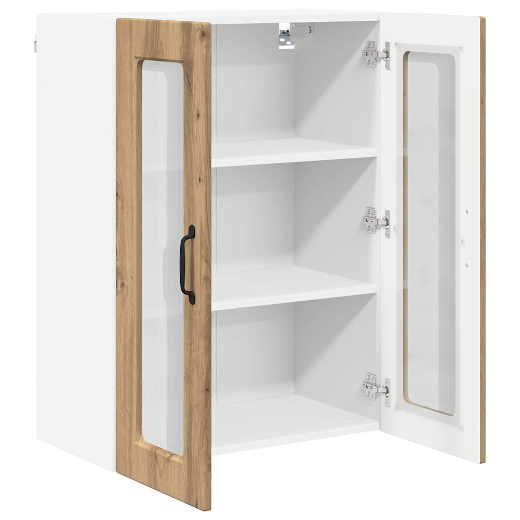 vidaXL Ντουλάπα Κουζίνας με ράφι με πόρτα Artisan Oak 60 x 31 x 80 εκ.