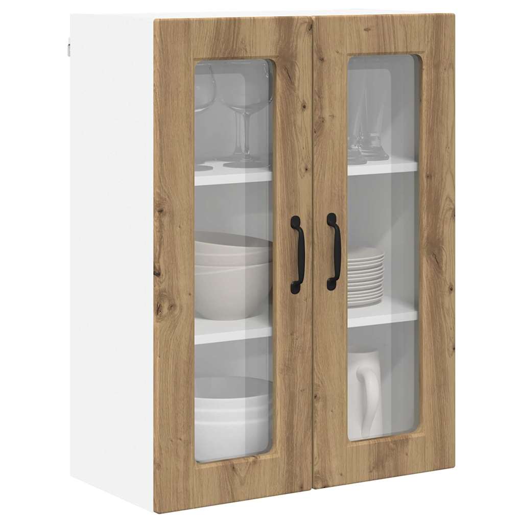 vidaXL Ντουλάπα Κουζίνας με ράφι με πόρτα Artisan Oak 60 x 31 x 80 εκ.