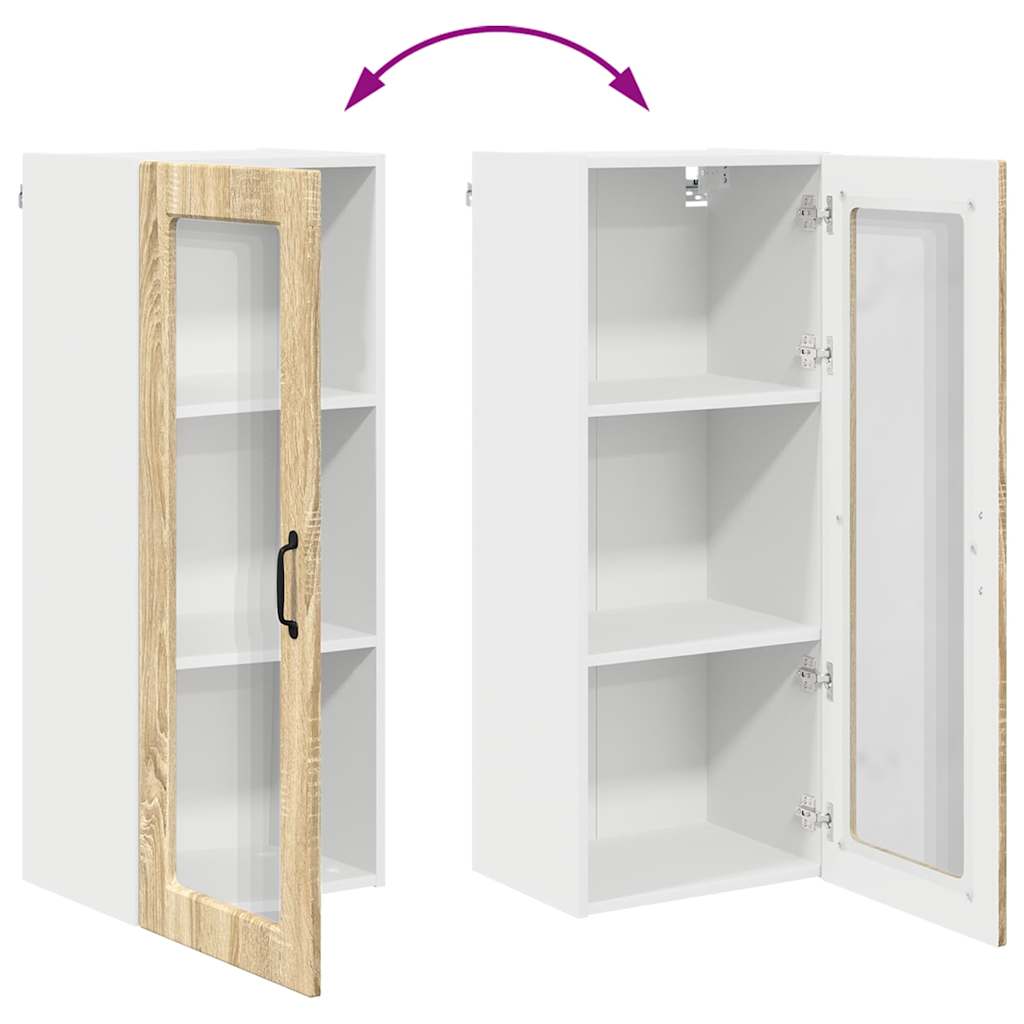 vidaXL Κρεμαστό ντουλάπι κουζίνας Δρύς Sonoma 40 x 31 x 100 εκ.