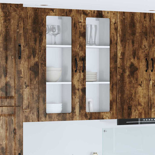 vidaXL Κρεμαστό ντουλάπι κουζίνας Καπνιστό Δρύς 40 x 31 x 100 εκ.