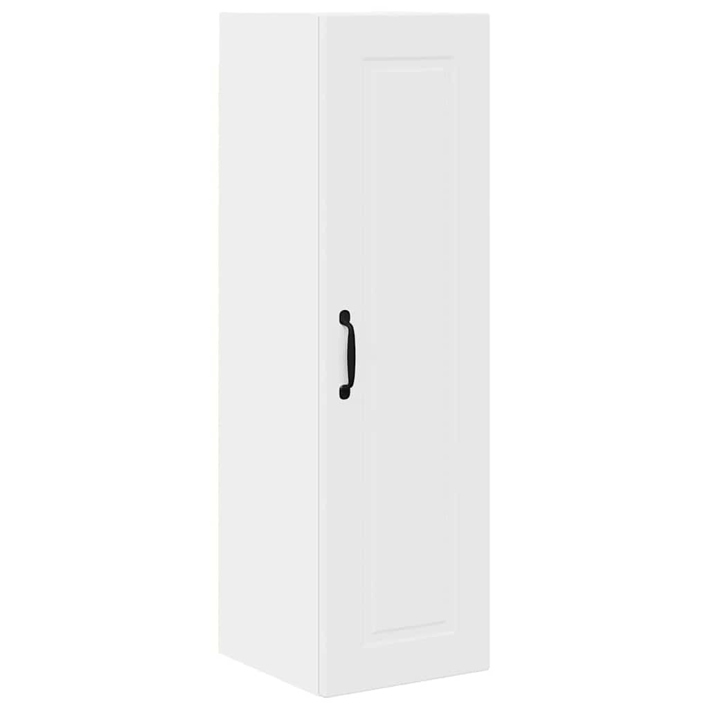 vidaXL Κρεμαστό ντουλάπι κουζίνας με ράφι Λευκό 30 x 31 x 100 εκ.