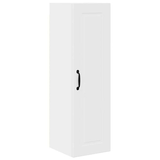 vidaXL Κρεμαστό ντουλάπι κουζίνας με ράφι Λευκό 30 x 31 x 100 εκ.