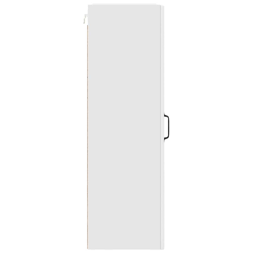 vidaXL Κρεμαστό ντουλάπι κουζίνας με ράφι Λευκό 30 x 31 x 100 εκ.